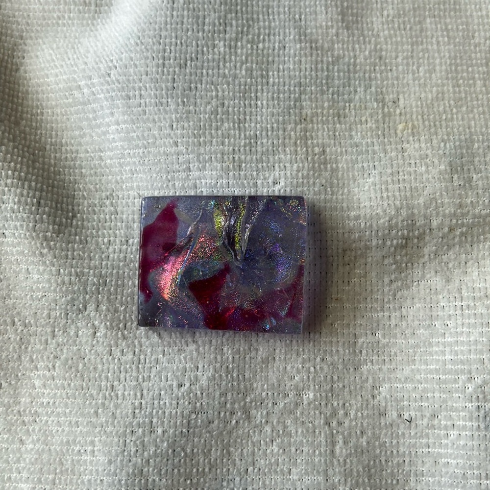 Handmade Dichroic Glass Pin/Pendent by Geddes Studio